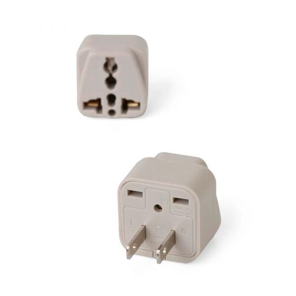 ADAPTADOR UNIVERSAL PLANO 10A 250V POLITILENO