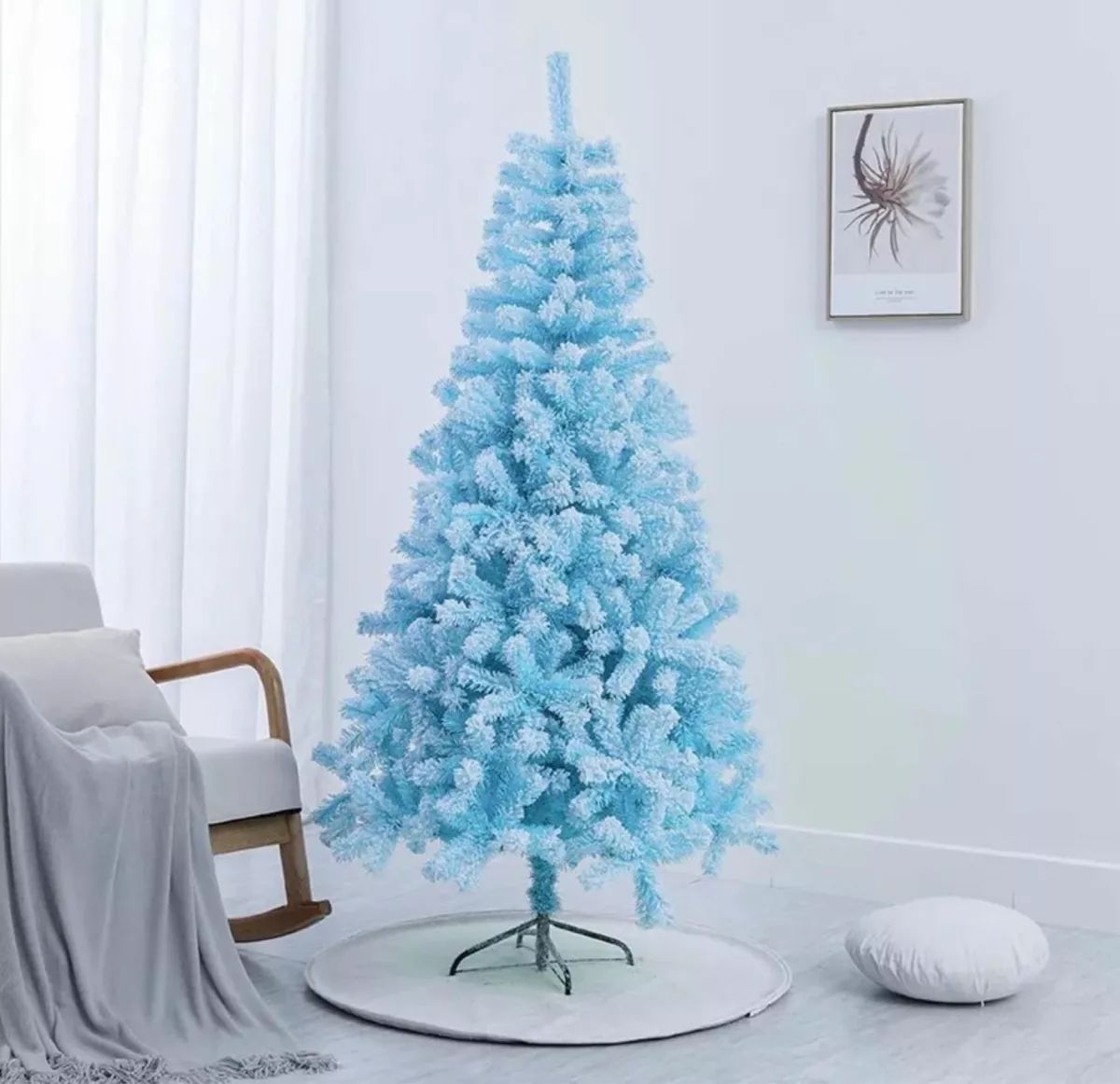 ARBOL NAVIDE?O DE 180MTS NEVADO CELESTE