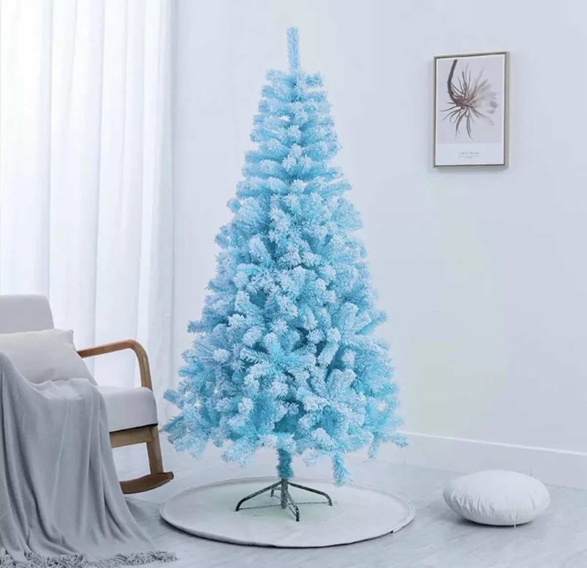 ARBOL NAVIDE?O DE 180MTS NEVADO CELESTE