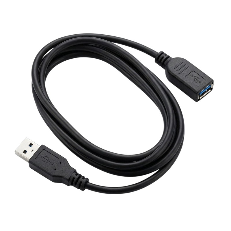 CABLE USB-2.0 MACHO A USB-2.0 HEMBRA DE 1,5MTS