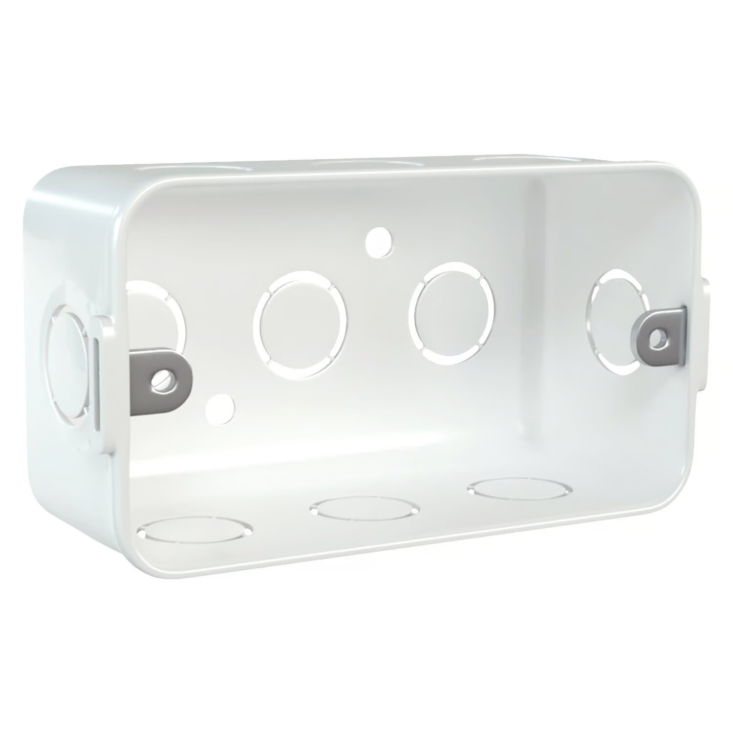 CAJA DE PASE RECTANGULAR PVC 3/4