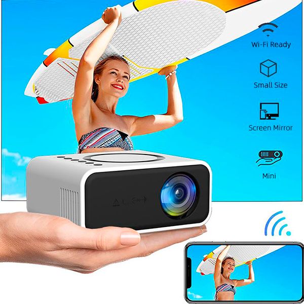 MINI PROYECTOR LED FULL YT500 BLA