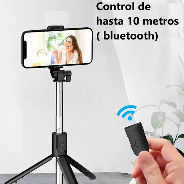 PALO SELFI INALAMBRICO NEGRO - ROSADO - BLANCO -  CELESTE