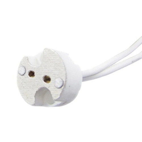 SOCKET CERAMICO GU 5.6 PINES 250V –, 100W CON CABLES