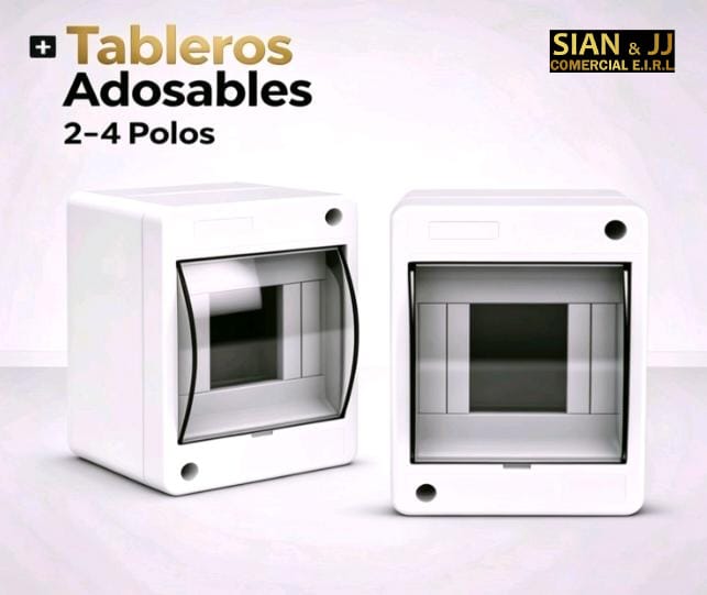 TABLERO DE 1 A 4 POLOS ADOSADO PVC  VALUX