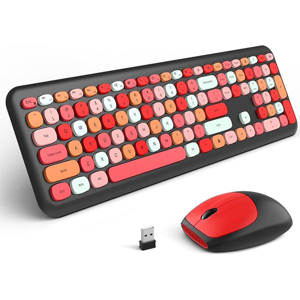 TECLADOS DE COLORES NEGRO Y PLOMO