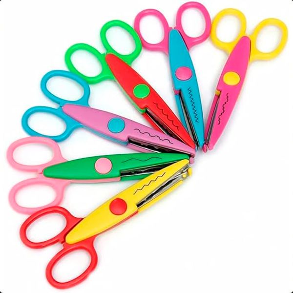 TIJERAS CON DISE?O 8PZS ZIGZAG