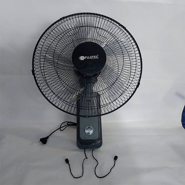 VENTILADOR DE PARED 16" CON CONTROL Y PITAS NEGRO