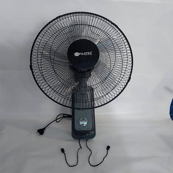 VENTILADOR DE PARED 16" CON CONTROL Y PITAS NEGRO